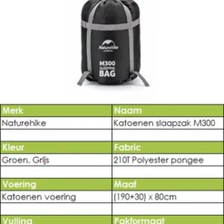 Naturehike® Slaapzak Katoen - 6 Tot 1 Graden - Slaapzakken Volwassenen - 220*80cm - 4 Seizoenen Slaapzak Lente, Zomer, Herfst & Winter - Lichtgewicht & Waterdicht -Aanbiedingen Kampeer Zen Winkel 818x1200