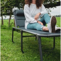 Travellife Barletta Ligbed - Antraciet / Donkergrijs -Aanbiedingen Kampeer Zen Winkel 854x1200