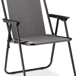 Relaxdays Campingstoel Inklapbaar Set Van 2 - Klapstoel 100 Kg - Visstoel Met Armleuningen - Grijs -Aanbiedingen Kampeer Zen Winkel 882x1200 2