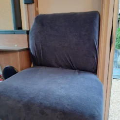 Bankhoes Voor Camper / Mobilhome / Caravan Carré Stretch Badstofhoes Per Stuk Kleur Antraciet Universeel Model