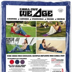 CKB LTD - Chill Out - Luchtbed - Campingstoel - Wedge Opblaasbare Ligstoel - Blauw Strandstoel 1 Persoons Volwassen Luchtbedden Kampeerstoel Vouwstoel Stoel Slaapmatje Slaapmatten Opvouwbaar Volwassenen Tuinstoel Opblaasstoel Kampeerstoelen Lucht -Aanbiedingen Kampeer Zen Winkel 929x1200