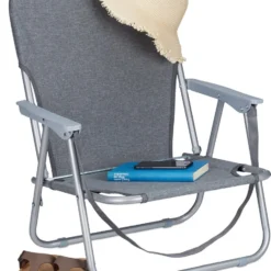 Relaxdays Strandstoel Opvouwbaar - Set Van 2 - Lage Campingstoel - Kampeerstoel Leuning - Grijs -Aanbiedingen Kampeer Zen Winkel 930x1200 1