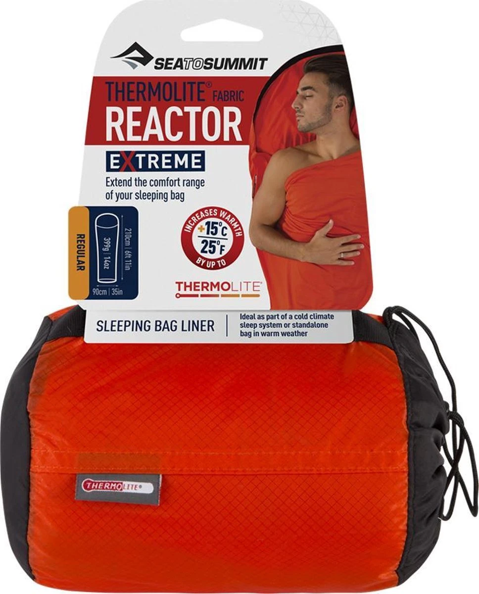 Sea To Summit - Reactor Extreme Thermolite® Mummy Liner Long - Lakenzak - Extra Verwarmend - Lang 3 Sea To Summit - Reactor Extreme Thermolite® Mummy Liner Long - Lakenzak - Extra Verwarmend - Lang