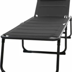 Travellife Barletta Ligbed - Antraciet / Donkergrijs -Aanbiedingen Kampeer Zen Winkel 972x1200