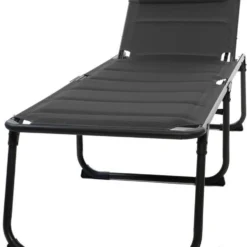 Travellife Barletta Ligbed - Antraciet / Donkergrijs -Aanbiedingen Kampeer Zen Winkel 977x1200